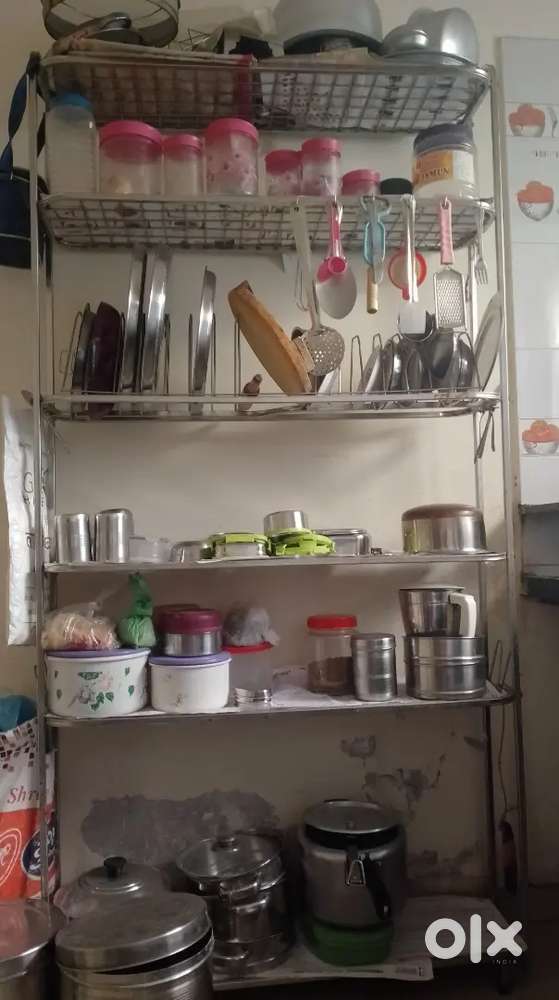 Stainless steel kitchen rack with high quality steel 6 feet*3 feet