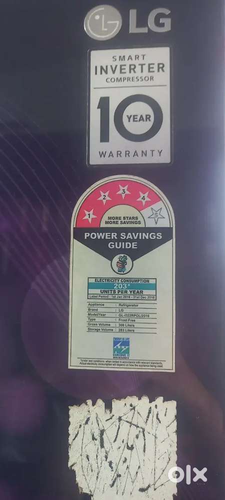 LG fridge smart inverter compressor
