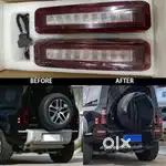 Defender rear bumper reflectors multi functional