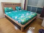 Bed and Matress Plywood 72 X 72 Inch     Like New