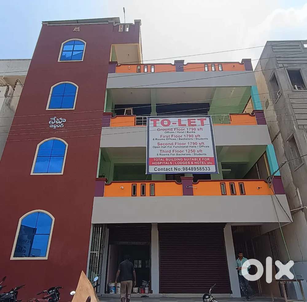 Hotel with furniture/Office space for rent/Godowns