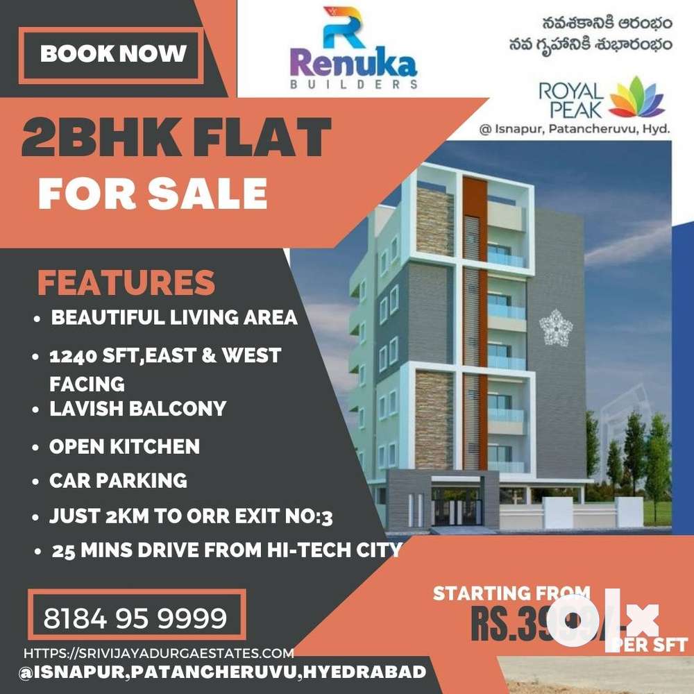 Ready to move for 2BHK Flat @ Isnapur