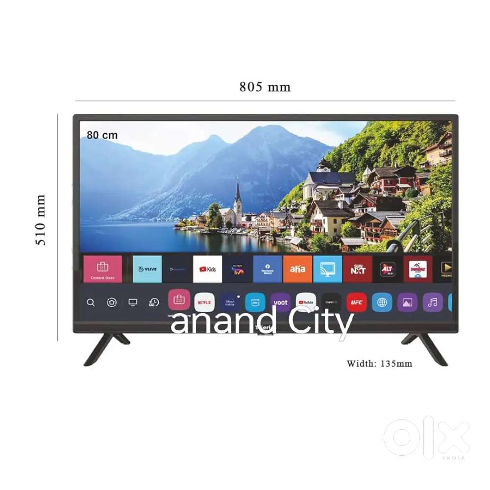 43 inch smart android frameless brand new led tv with 600 free channel