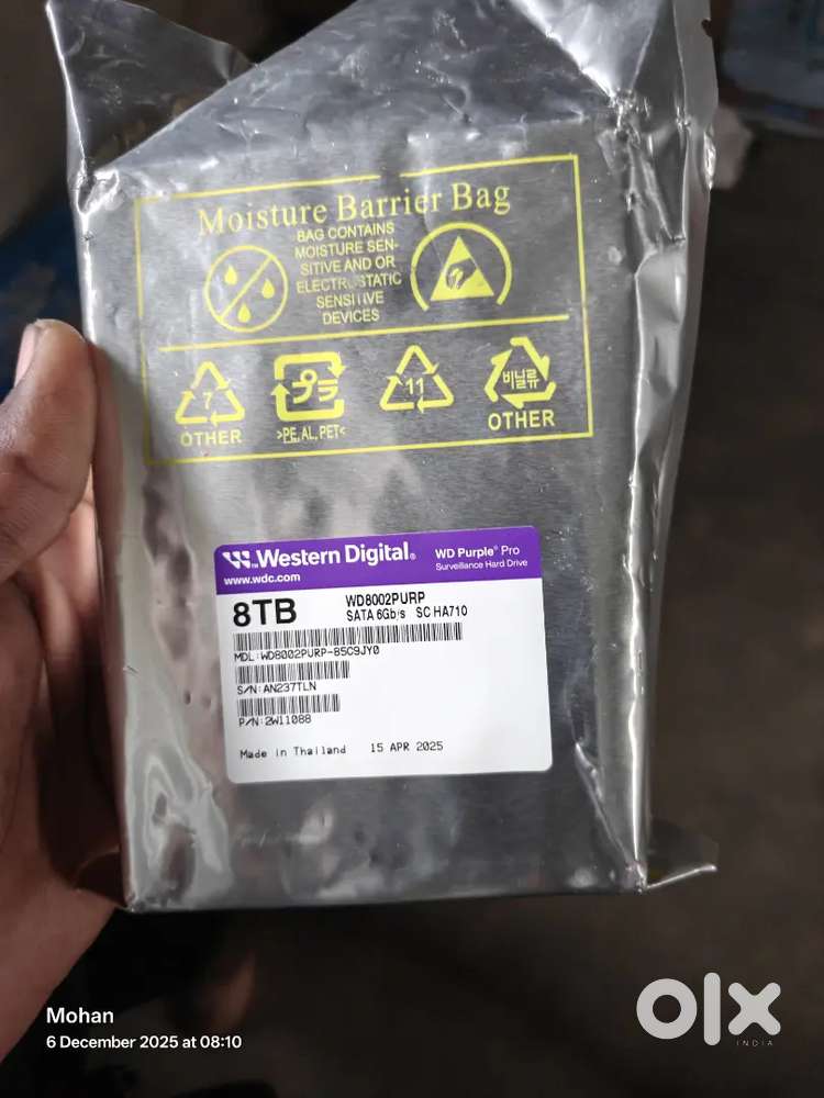 8TB, internal hard disk