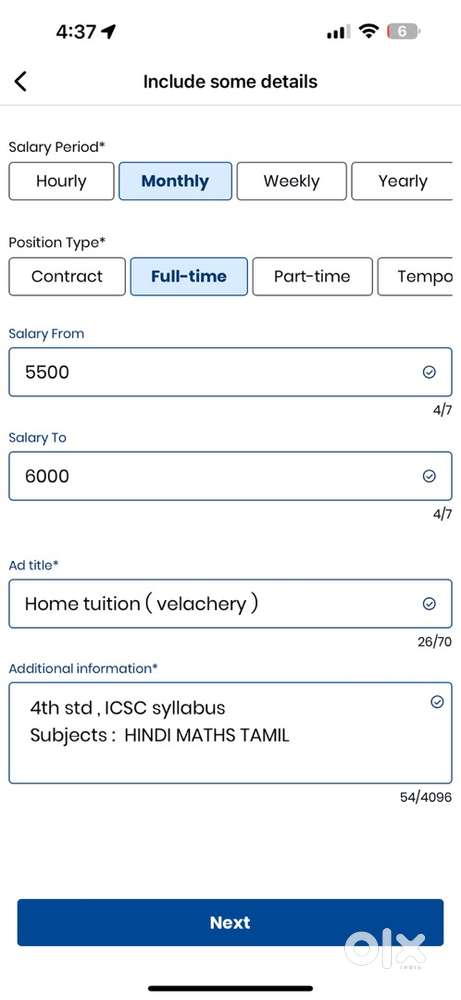 Home tuition ( velachery )