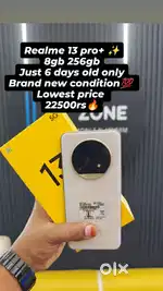 Realme 13 pro plus 8gb 256gb 1 year warranty available lowest price