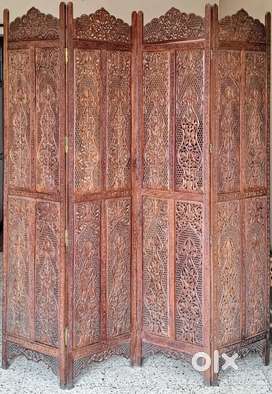 Carved wooden partition for sell at New Verma Layout Ambazari Nagpur.