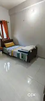 Single pure wooden bed