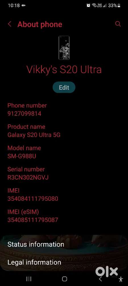 S20 Ultra 12/128 GB, 108MP Moon Camera