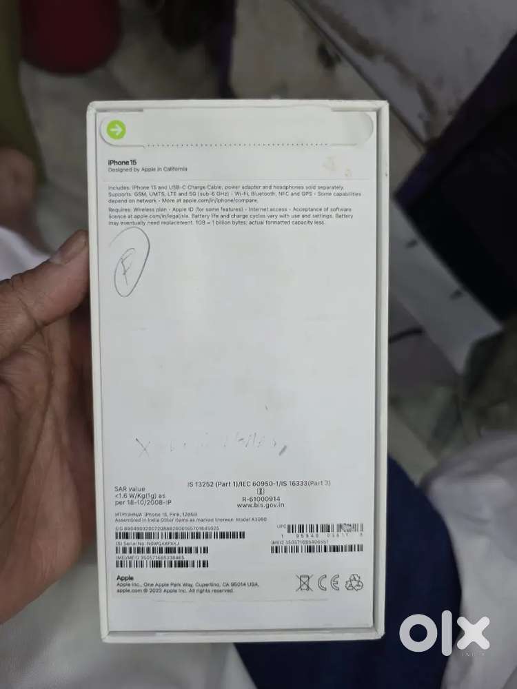 Apple I phone 15 pink 128gb brand new condition out of wrnty fix rate