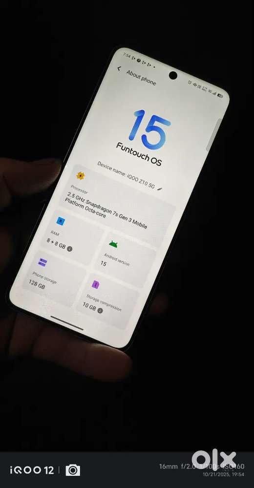 iQOO Z10 5G Bill Box 8Gb Ram 128Gb internal