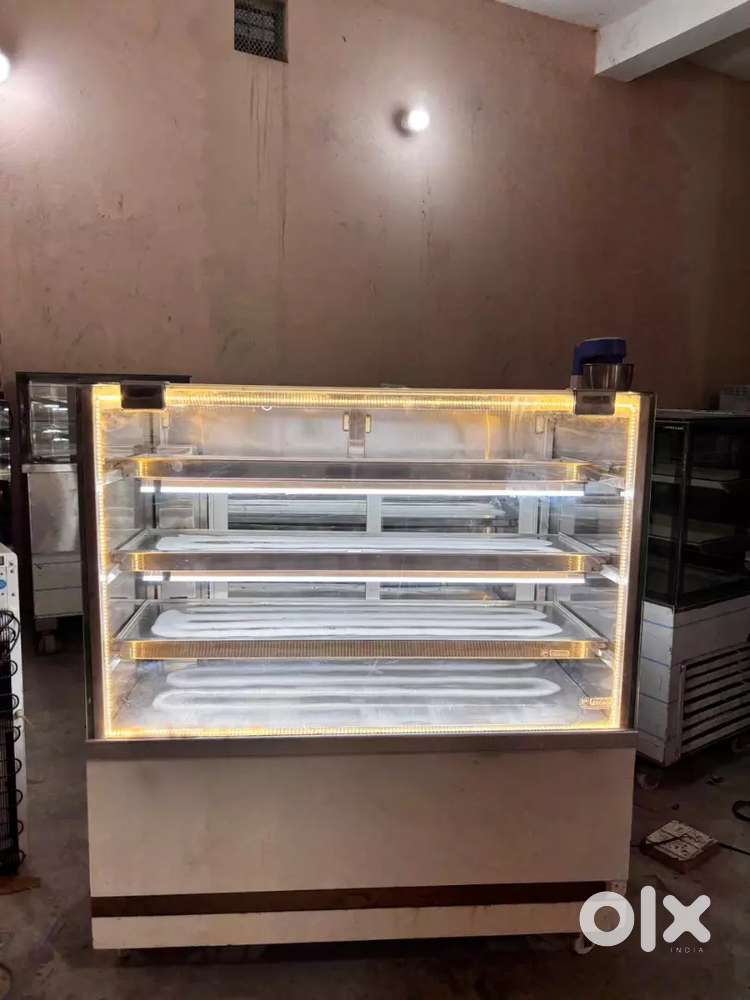 Prestair display fridge sweet counter front open