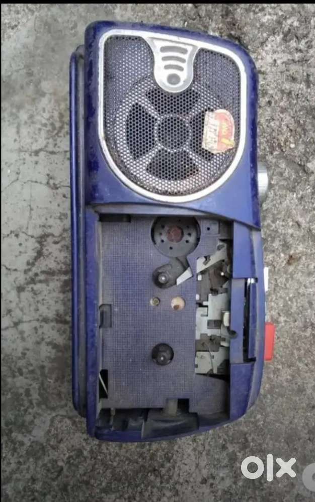 Mini radio cum tape recorder.
