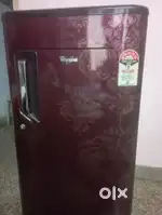 A brand new Whirlpool fridge with brand new condition