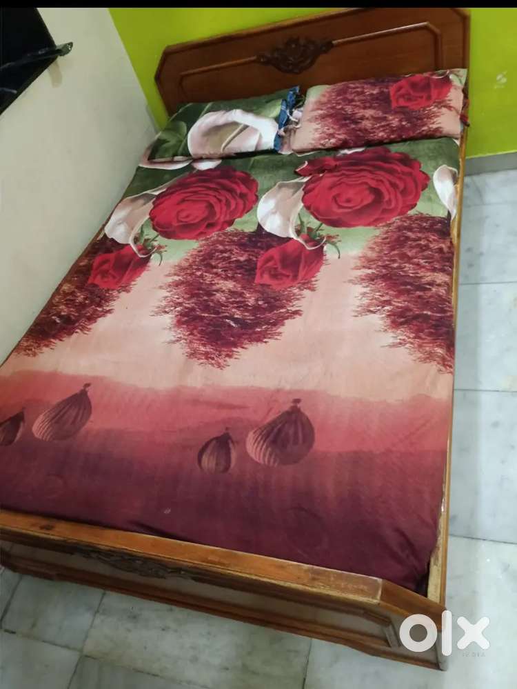 Wooden bed
