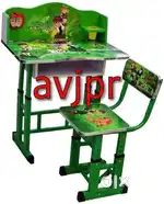 New Kids Study Table & Chair Set – Cartoon Design