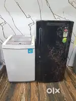 Lg 215 ltrs single door refrigerator and washing machine