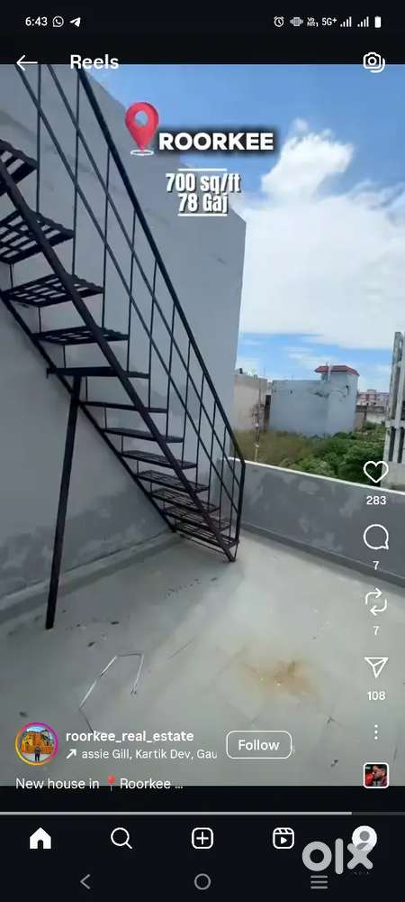 My smalla villa in a gated socity good enverment near hotal market