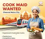 Cook maid Wanted in Nesapakkam Appartments