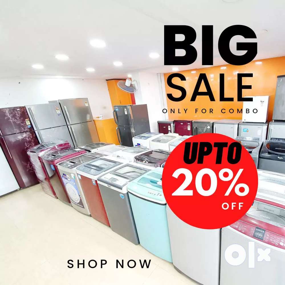 :! 961Big sale washing machine & fridge offer sales free shpping