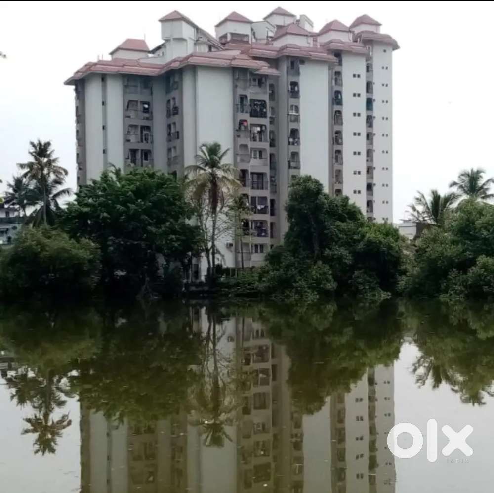3bhk, water front ,4ac,with covered parking, semi-furnished