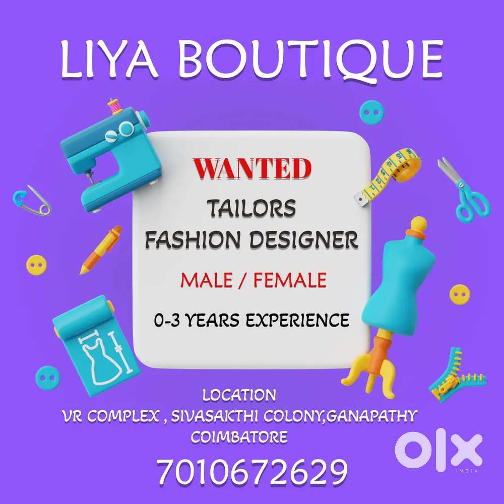 Fashion designer and Tailors