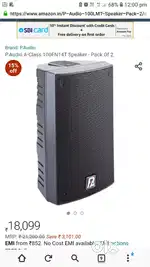 P Audio Spekers pair