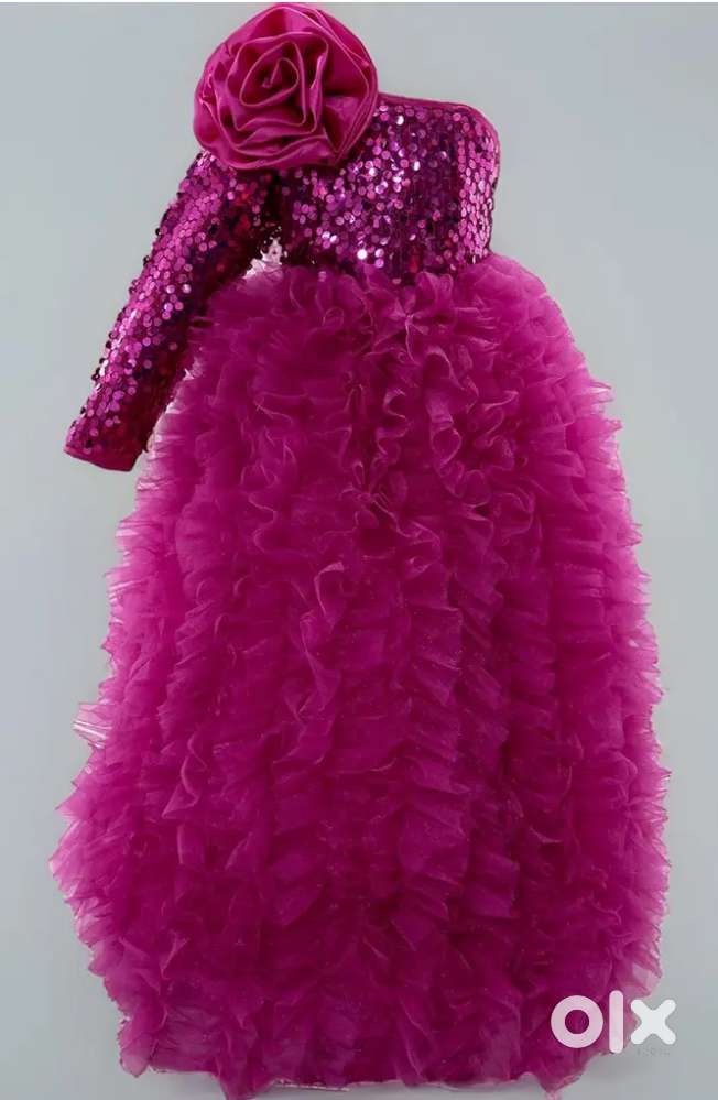 Magenta gown party dress 11-12 years