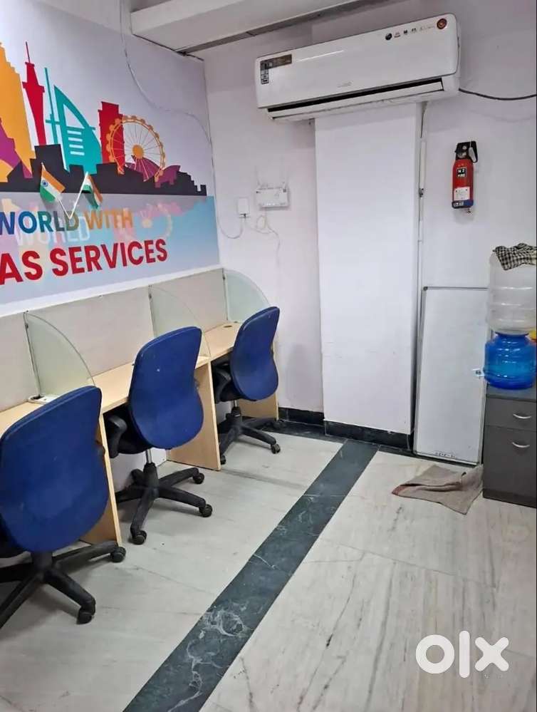 1 Director Cabin 3 workstation fully furnished office space for rent