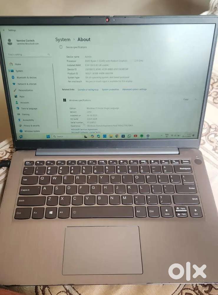 Lenovo 8 GB RAM 500 GB storage with 2 GB graphics cards