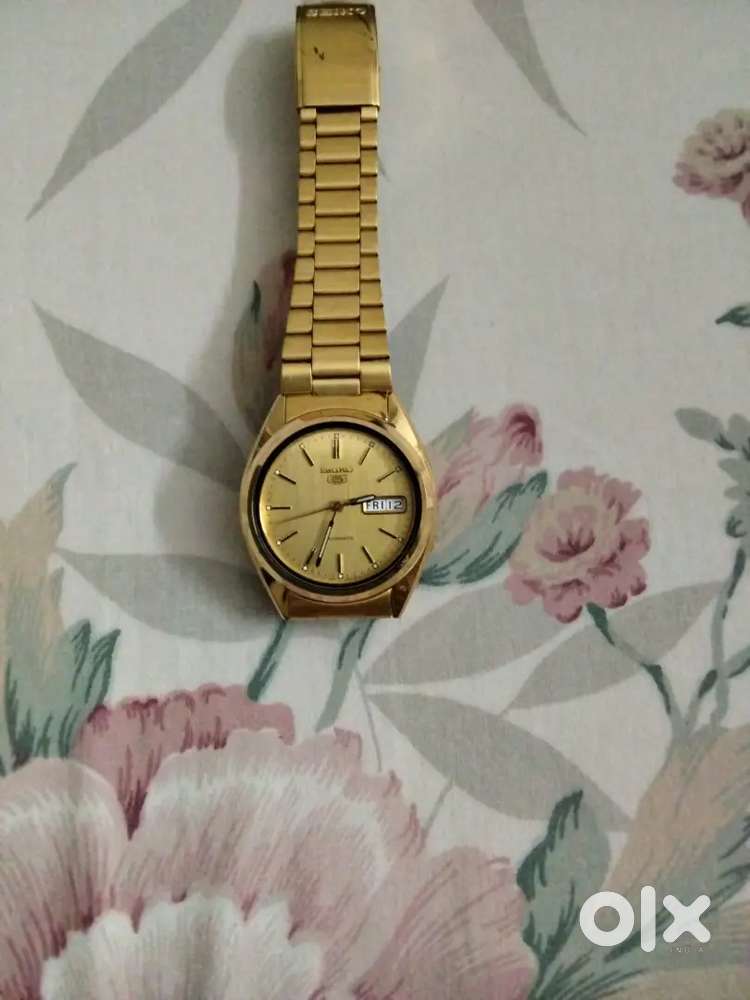 Seiko watch gold color automatic