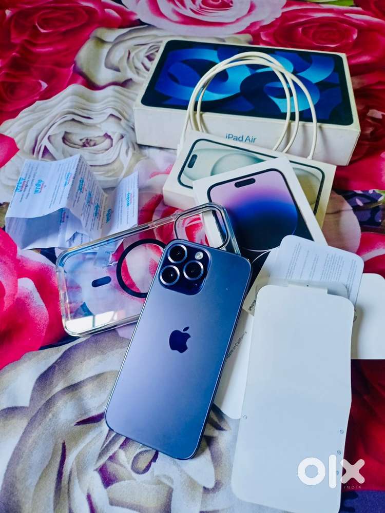 I phone 14 pro max 256 gb i phone apple pro motion very fast and 3 cm