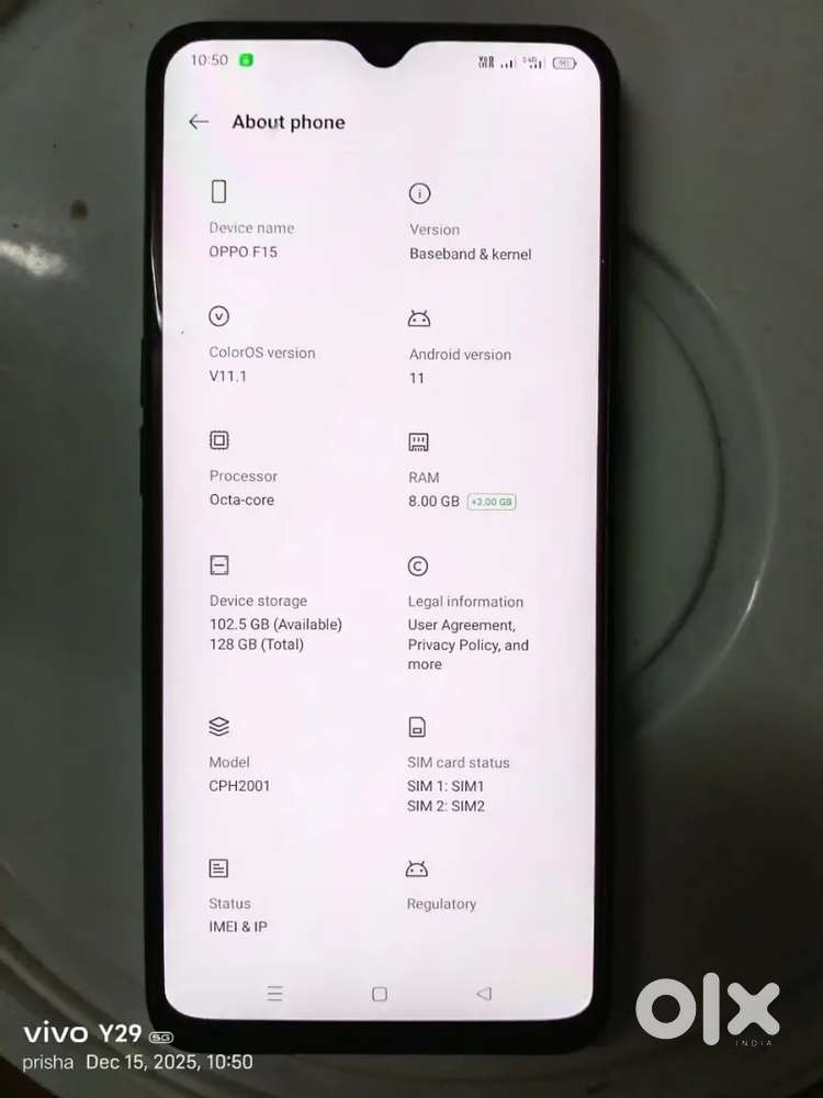 Oppo f15 4g ..