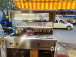 Chart and samosa counter on glass