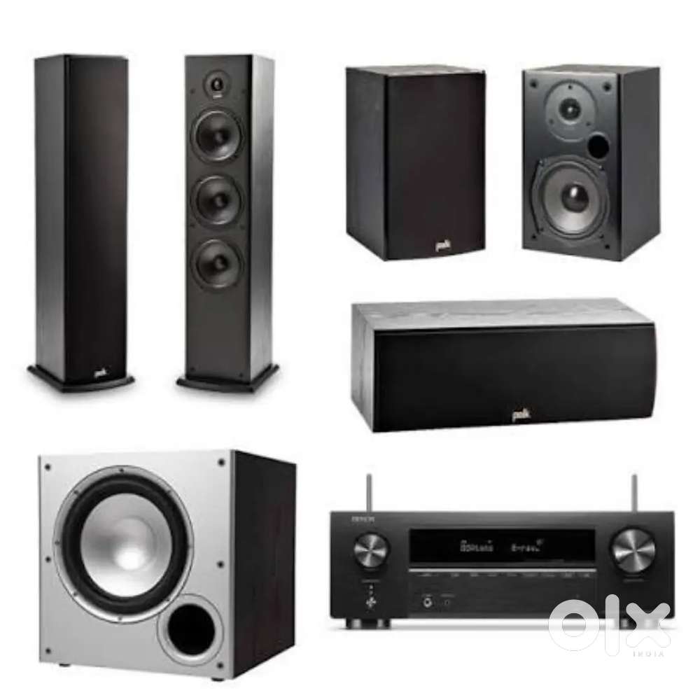 Denon AV RECEIVER polk spekers