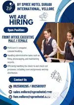 Well Experienced Receptionist & Age Limit 35