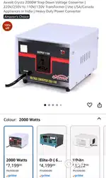 2000w stepdown converter for USA gadgets