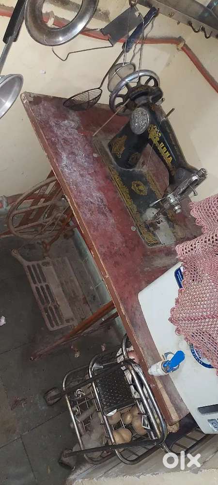 Sewing machine foot operated
