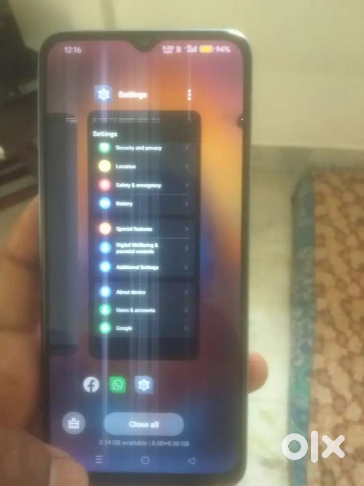 K10 5G MOBILE ONLY LCD LINING PROBLEM