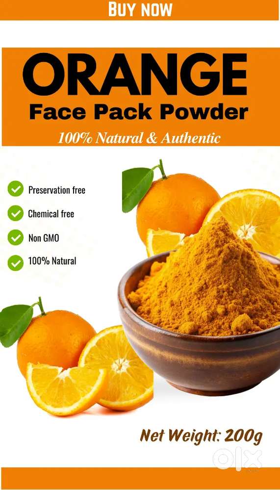 Women Orange face pack powder