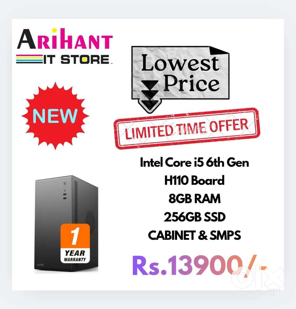 NEW CPU / i5 6th Gen Limited Time Offer / 1 Year Warranty