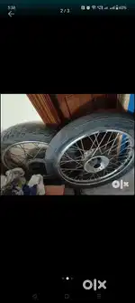 Spokes wheel and headlight and guard