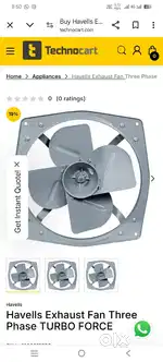 Exhaust fan 3 h