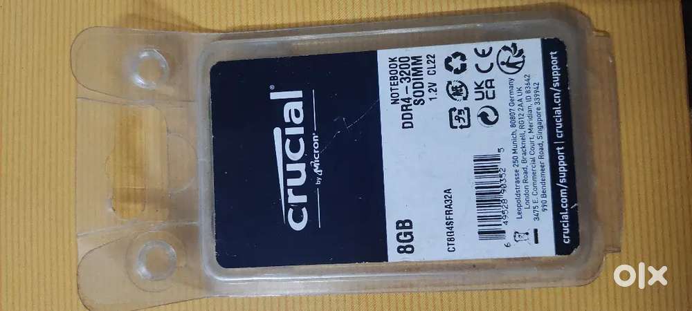 Crucial RAM 8GB DDR4 3200MHz