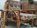 Wooden Sofa Set with Center Table – 5 Seater