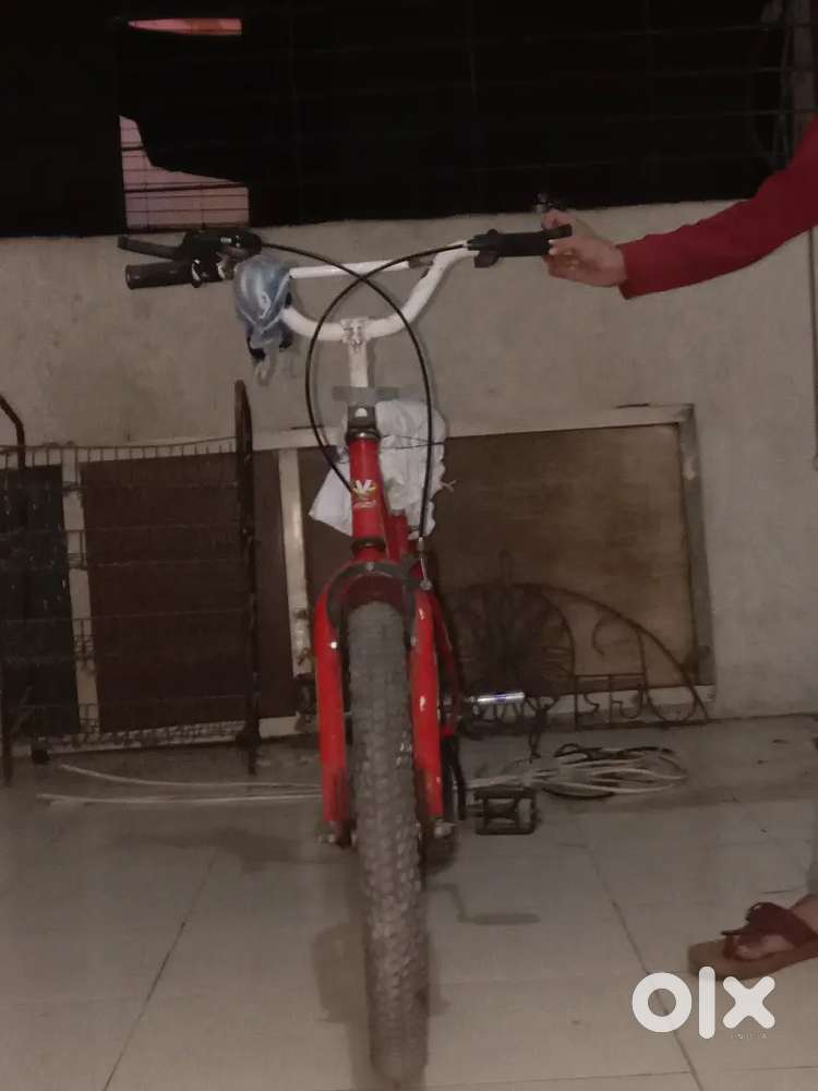 Red colour cycle, fully repaired cycle