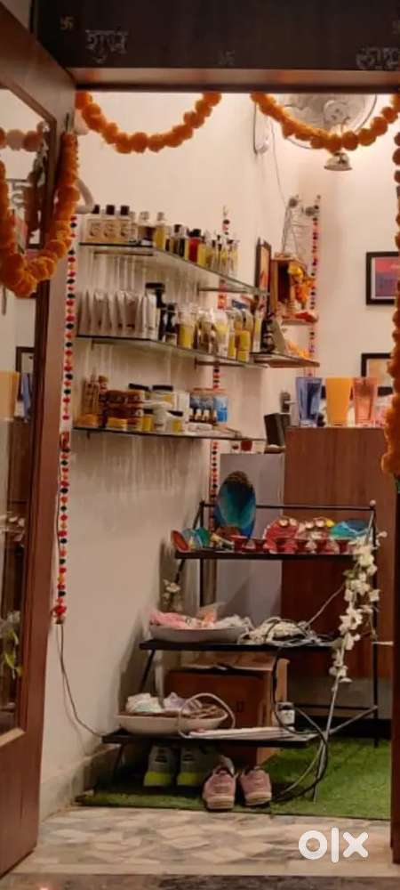 Glass shelves for store