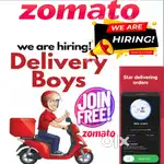 ZOMATO FOOD DELIVERY JOB WEEKLY PAYMENT IMMEDIATELY JOINING