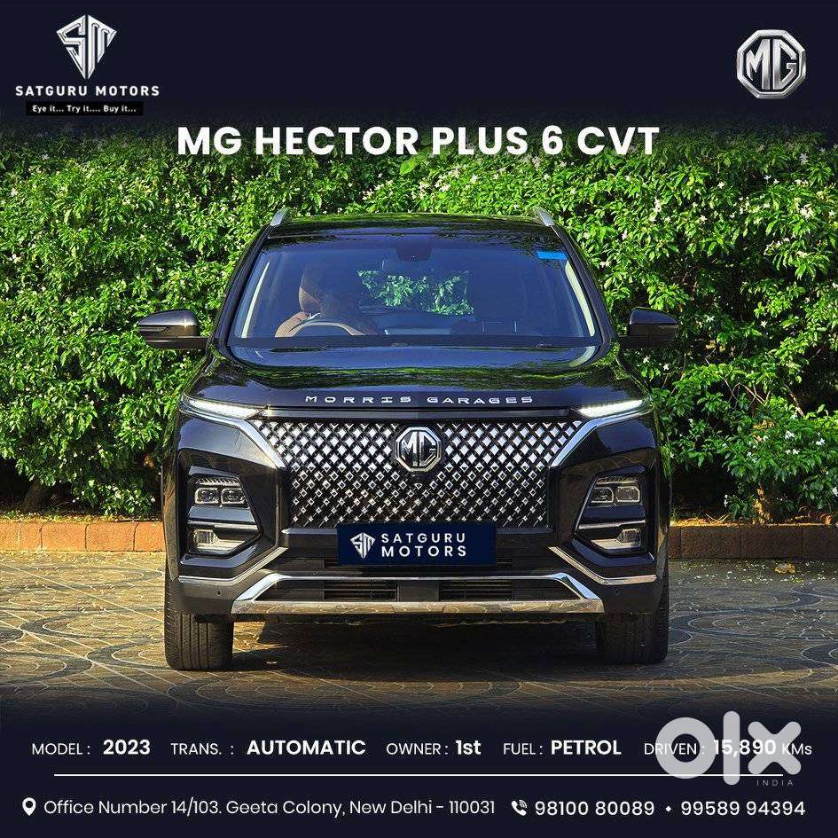 MG Hector Plus Sharp Pro 1.5 Turbo Petrol 6 STR Dual Tone, 2023, Pet..