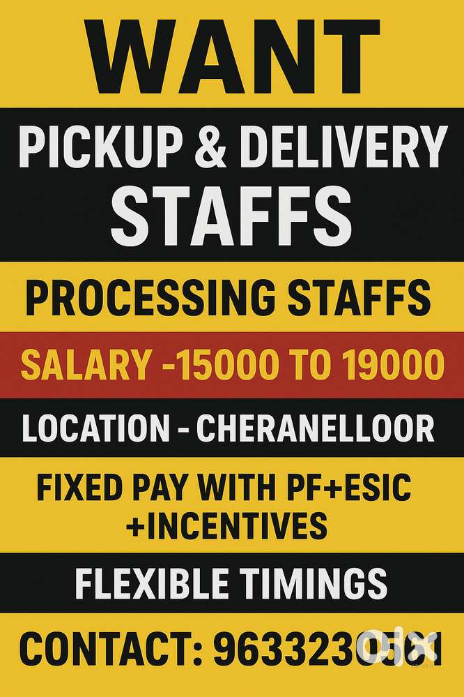want picker packers for edappally ernakulam